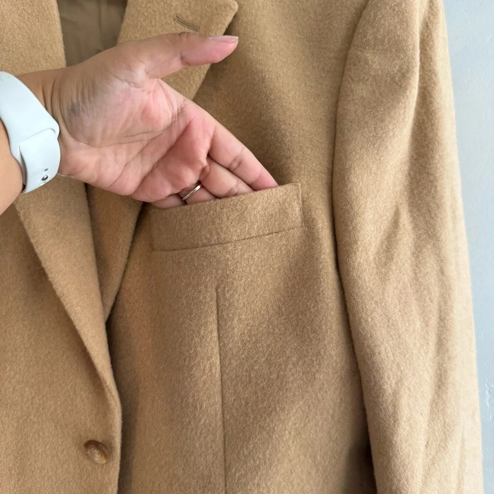 Botany 500  100% Camel Hair Tan Blazer Jacket